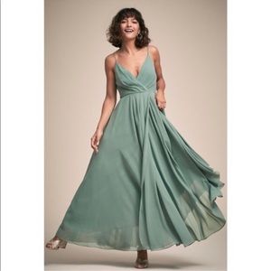 BHLDN Eva dress, large. Sage green